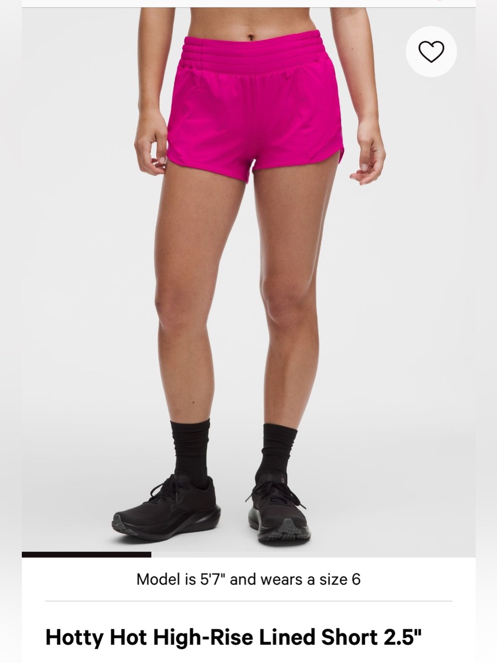 LULULEMON NWT Hotty Hot High-Rise Lined Shorts -